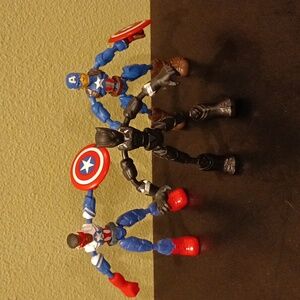 3 Avengers 6 inch Marvel Bend & Flex Action Figures